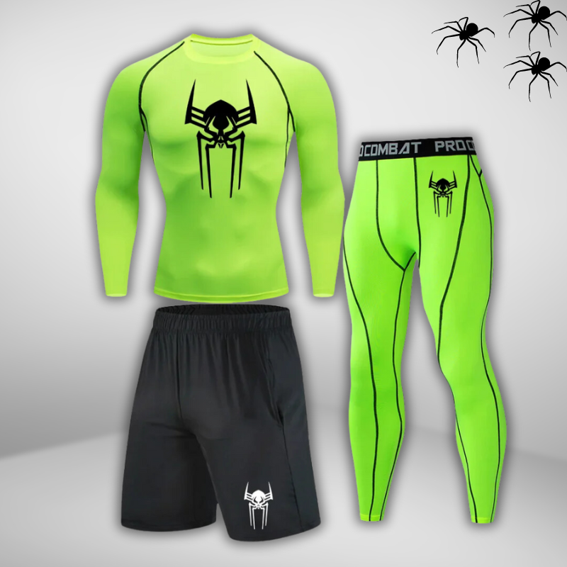 GYMSTEAD Spiderman 2099 Long Sleeve Compression 3-Piece Set