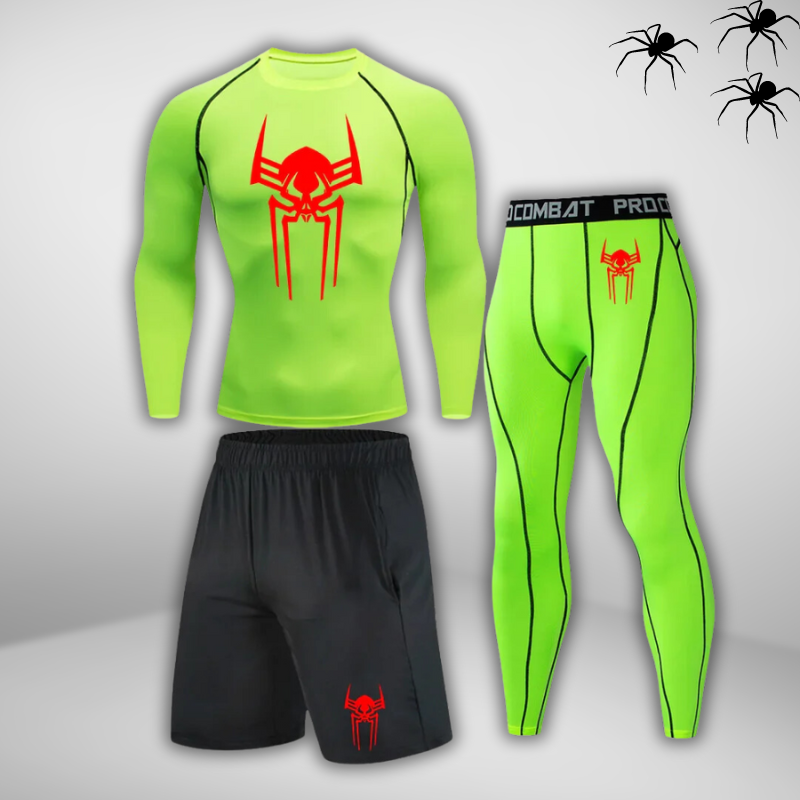 GYMSTEAD Spiderman 2099 Long Sleeve Compression 3-Piece Set