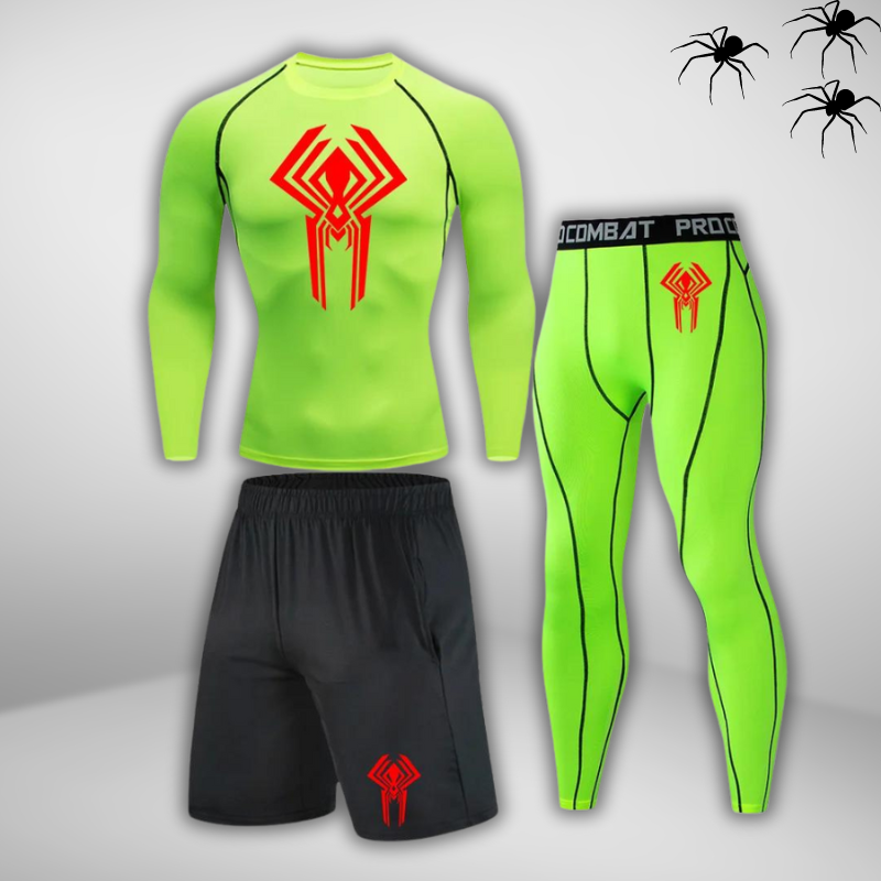 GYMSTEAD Spiderman 2099 Long Sleeve Compression 3-Piece Set