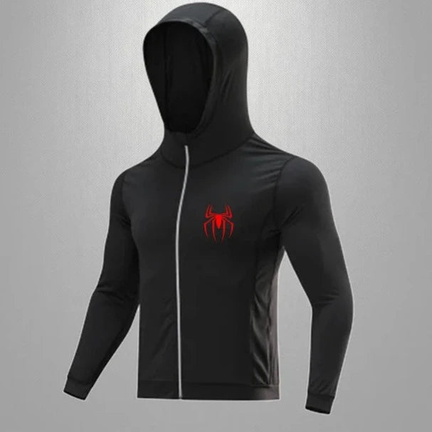 GYMSTEAD Spiderman Compression Zipper Hoodie