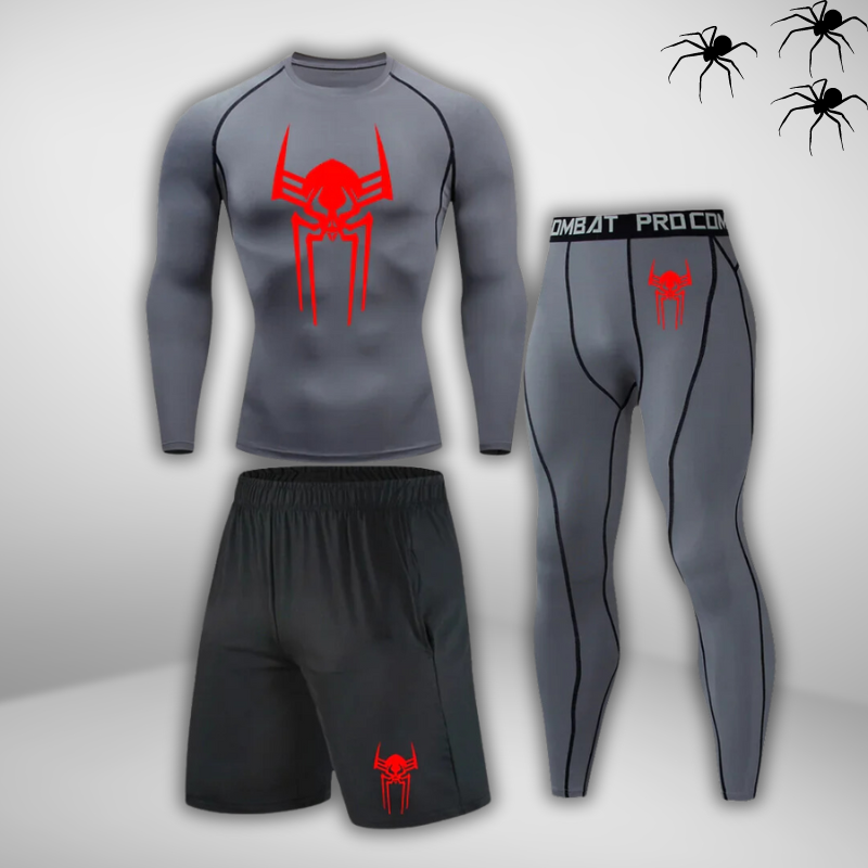 GYMSTEAD Spiderman 2099 Long Sleeve Compression 3-Piece Set