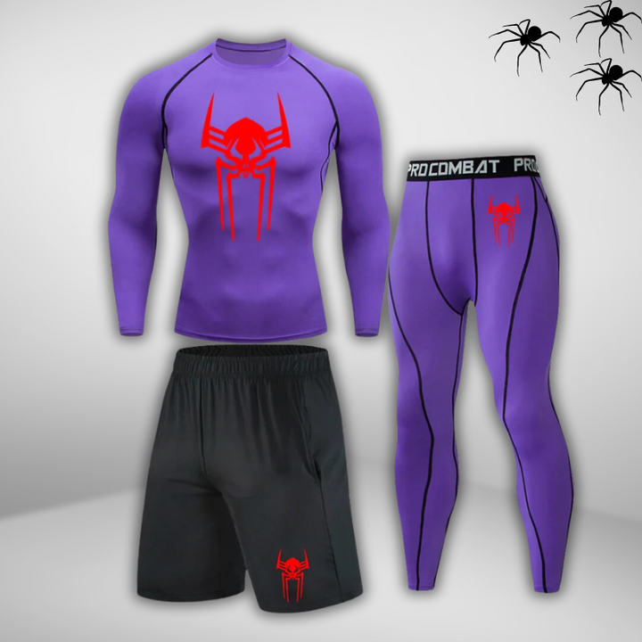 GYMSTEAD Spiderman 2099 Long Sleeve Compression 3-Piece Set