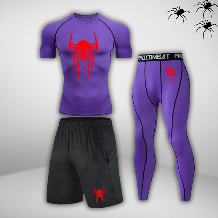 GYMSTEAD Spiderman 2099 Shirt Compression 3-Piece Set