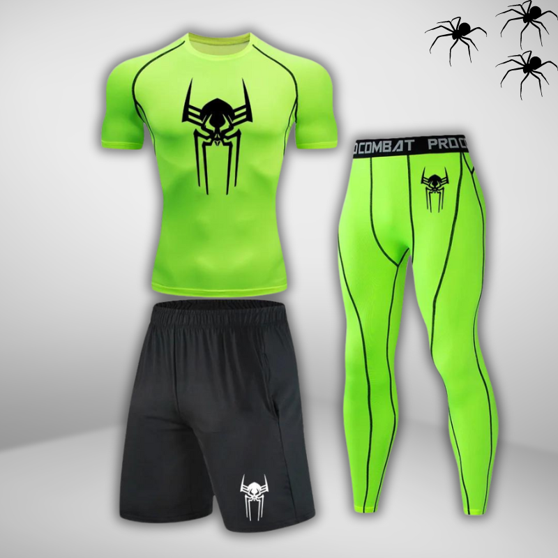 GYMSTEAD Spiderman 2099 Shirt Compression 3-Piece Set