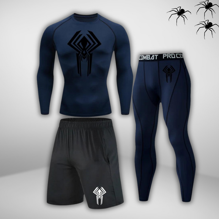 GYMSTEAD Spiderman 2099 Long Sleeve Compression 3-Piece Set