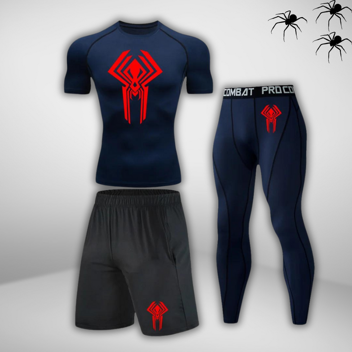 GYMSTEAD Spiderman 2099 Shirt Compression 3-Piece Set