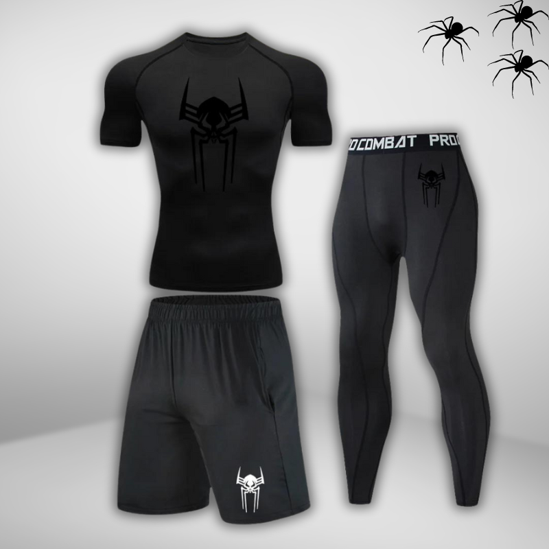 GYMSTEAD Spiderman 2099 Shirt Compression 3-Piece Set