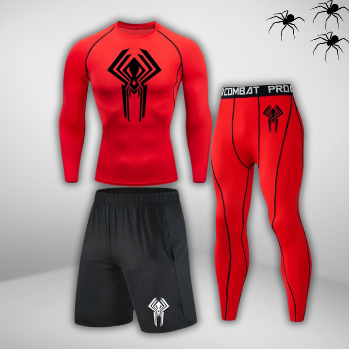 GYMSTEAD Spiderman 2099 Long Sleeve Compression 3-Piece Set