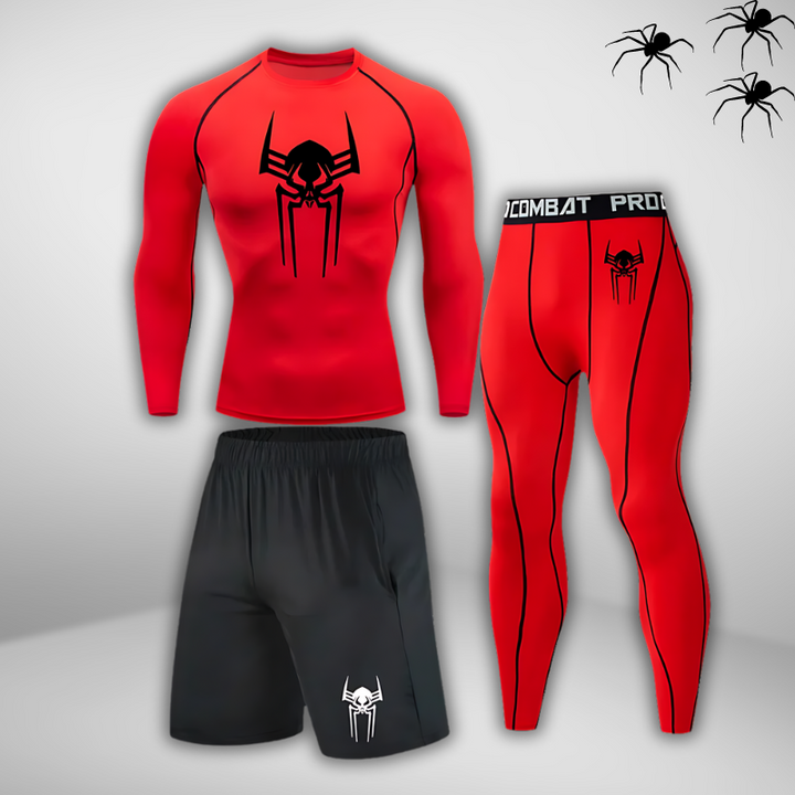 GYMSTEAD Spiderman 2099 Long Sleeve Compression 3-Piece Set