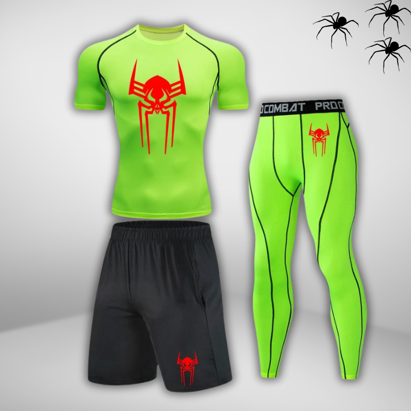 GYMSTEAD Spiderman 2099 Shirt Compression 3-Piece Set