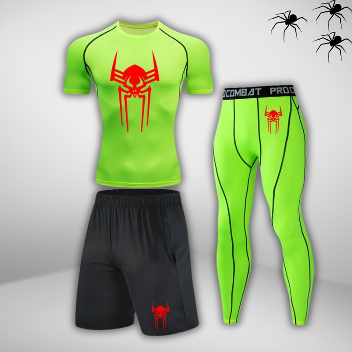 GYMSTEAD Spiderman 2099 Shirt Compression 3-Piece Set