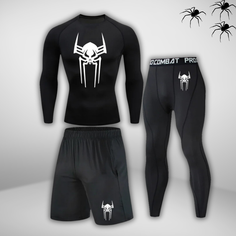 GYMSTEAD Spiderman 2099 Long Sleeve Compression 3-Piece Set