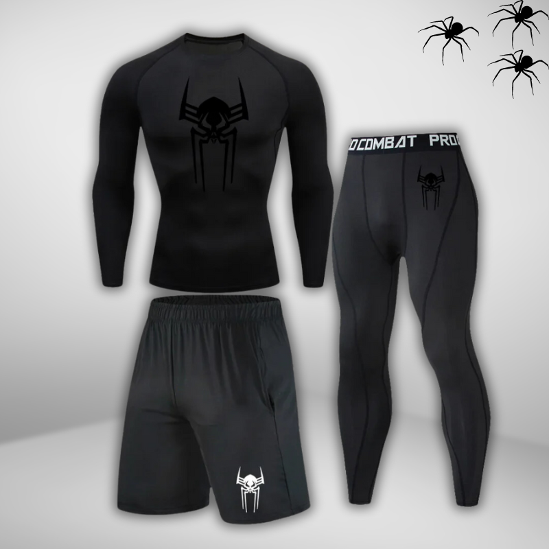 GYMSTEAD Spiderman 2099 Long Sleeve Compression 3-Piece Set