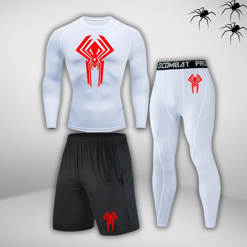 GYMSTEAD Spiderman 2099 Long Sleeve Compression 3-Piece Set