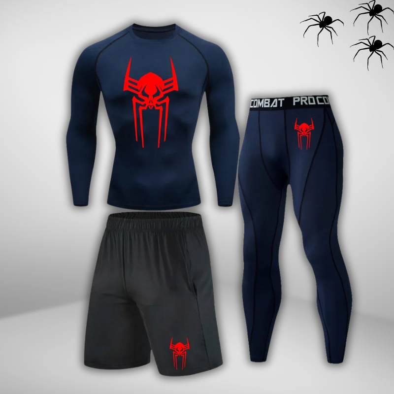 GYMSTEAD Spiderman 2099 Long Sleeve Compression 3-Piece Set