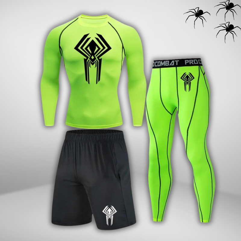 GYMSTEAD Spiderman 2099 Long Sleeve Compression 3-Piece Set