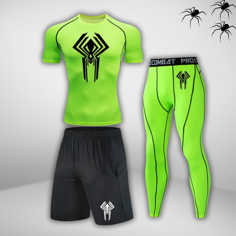 GYMSTEAD Spiderman 2099 Shirt Compression 3-Piece Set