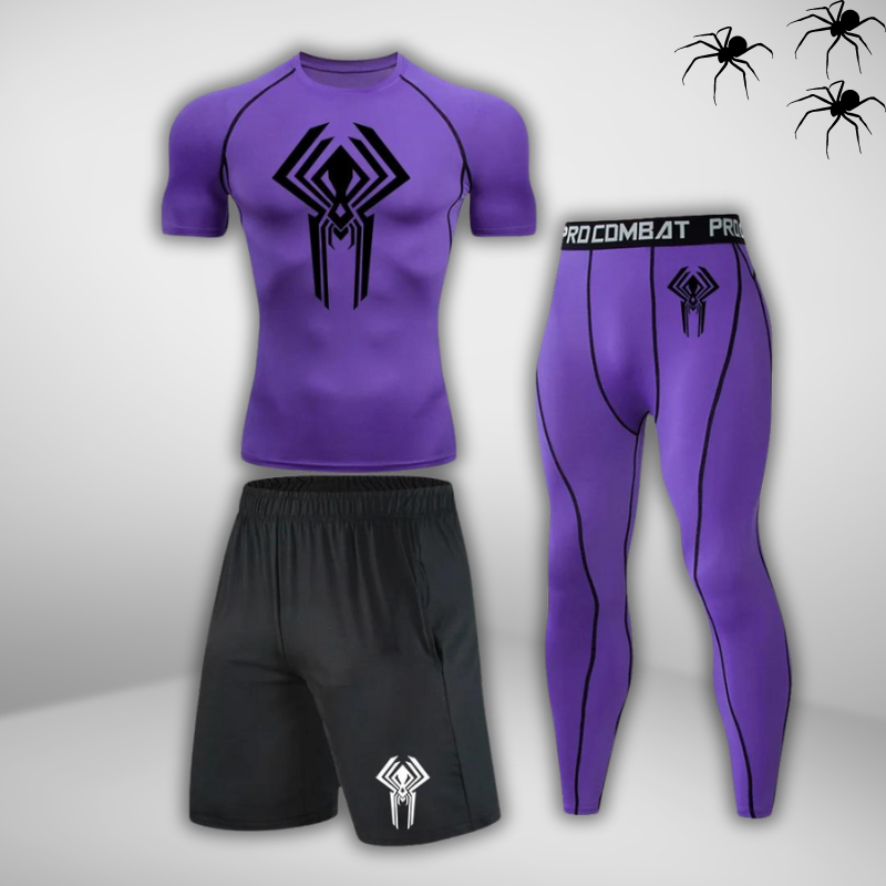 GYMSTEAD Spiderman 2099 Shirt Compression 3-Piece Set