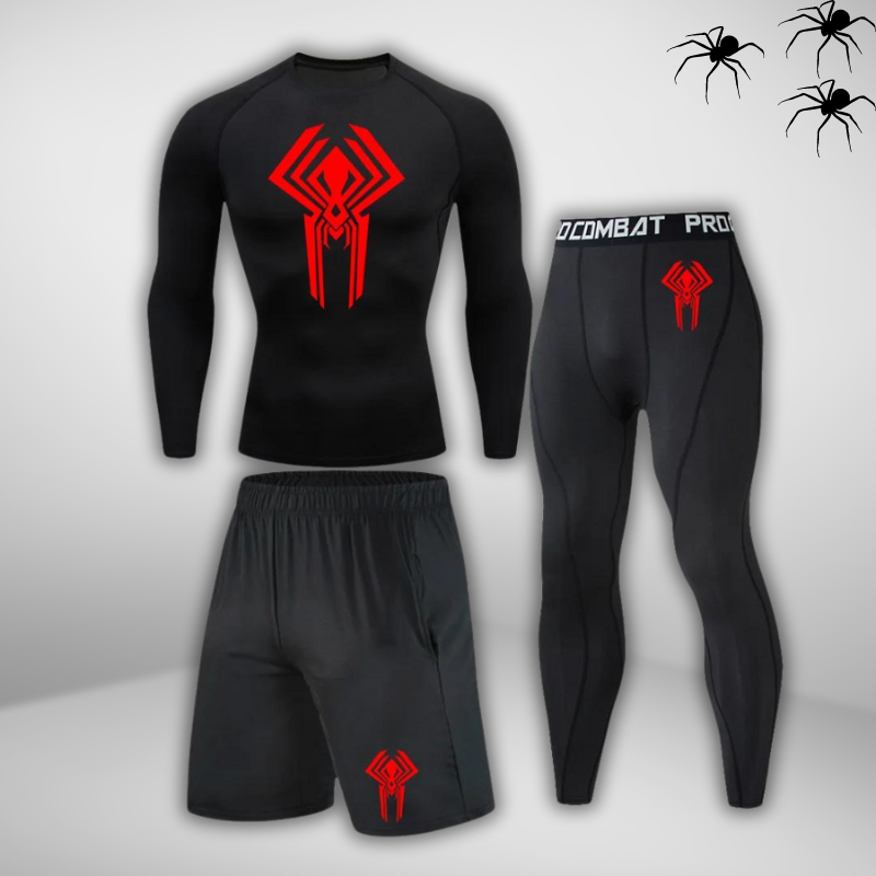 GYMSTEAD Spiderman 2099 Long Sleeve Compression 3-Piece Set