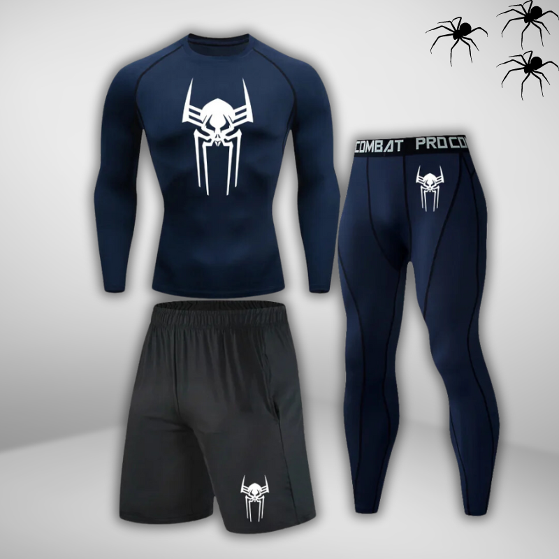 GYMSTEAD Spiderman 2099 Long Sleeve Compression 3-Piece Set