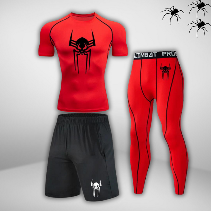 GYMSTEAD Spiderman 2099 Shirt Compression 3-Piece Set