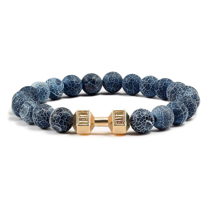 GYMSTEAD Volcanic Stone Dumbbell Bracelet - GYMSTEAD™