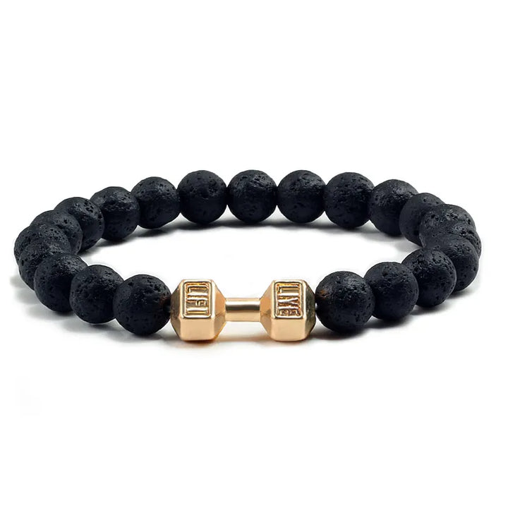 GYMSTEAD Volcanic Stone Dumbbell Bracelet - GYMSTEAD™