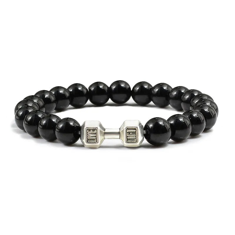 GYMSTEAD Volcanic Stone Dumbbell Bracelet - GYMSTEAD™