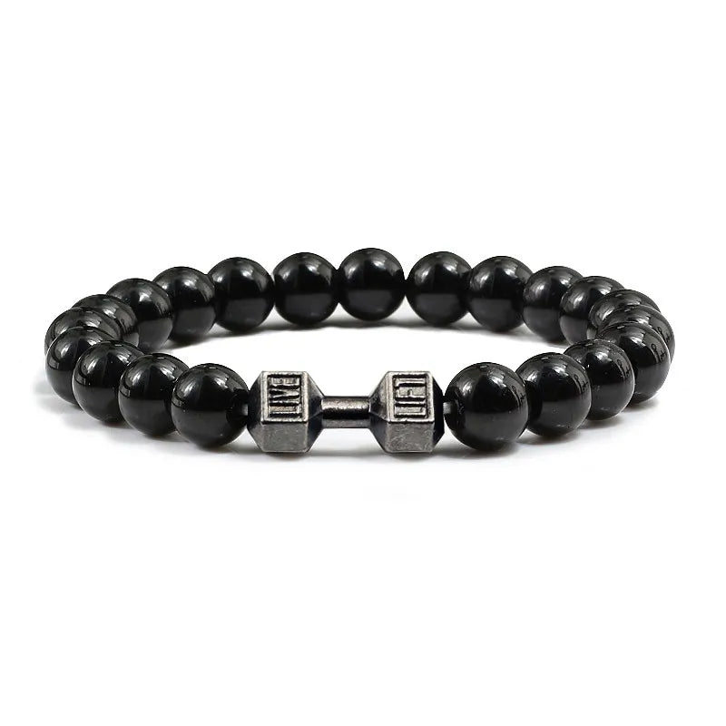 GYMSTEAD Volcanic Stone Dumbbell Bracelet - GYMSTEAD™