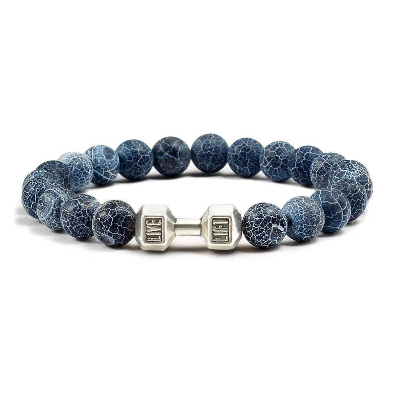 GYMSTEAD Volcanic Stone Dumbbell Bracelet - GYMSTEAD™