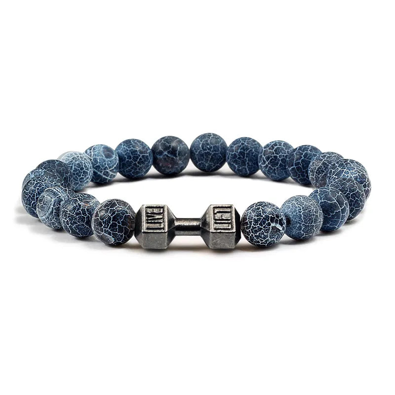 GYMSTEAD Volcanic Stone Dumbbell Bracelet - GYMSTEAD™