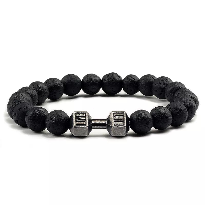 GYMSTEAD Volcanic Stone Dumbbell Bracelet - GYMSTEAD™