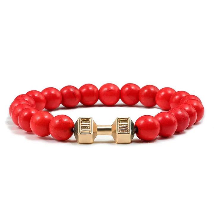 GYMSTEAD Volcanic Stone Dumbbell Bracelet - GYMSTEAD™