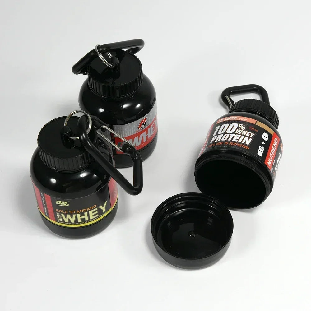 Portable Protein Powder Bottle Keychain - GYMSTEAD™