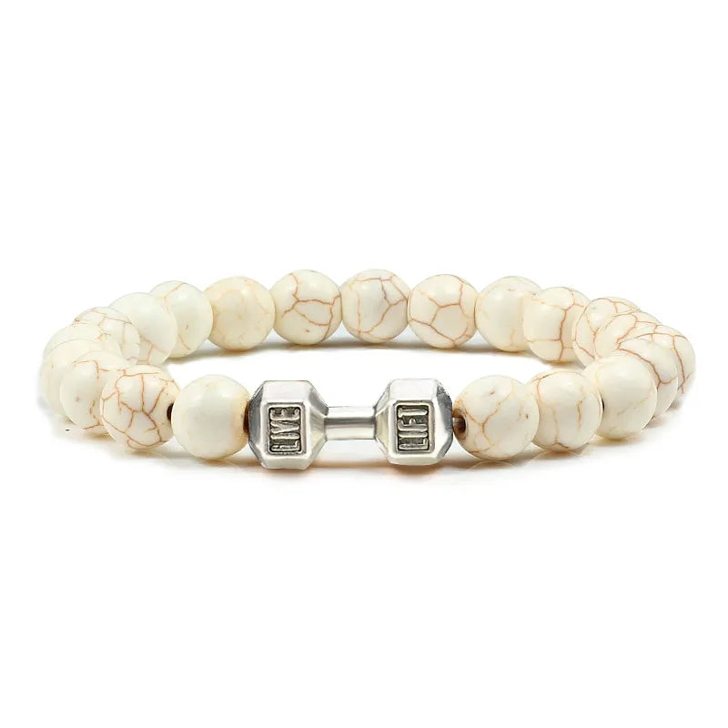 GYMSTEAD Volcanic Stone Dumbbell Bracelet - GYMSTEAD™