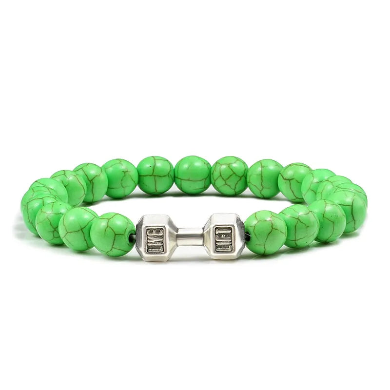 GYMSTEAD Volcanic Stone Dumbbell Bracelet - GYMSTEAD™