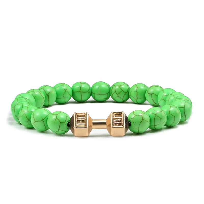 GYMSTEAD Volcanic Stone Dumbbell Bracelet - GYMSTEAD™