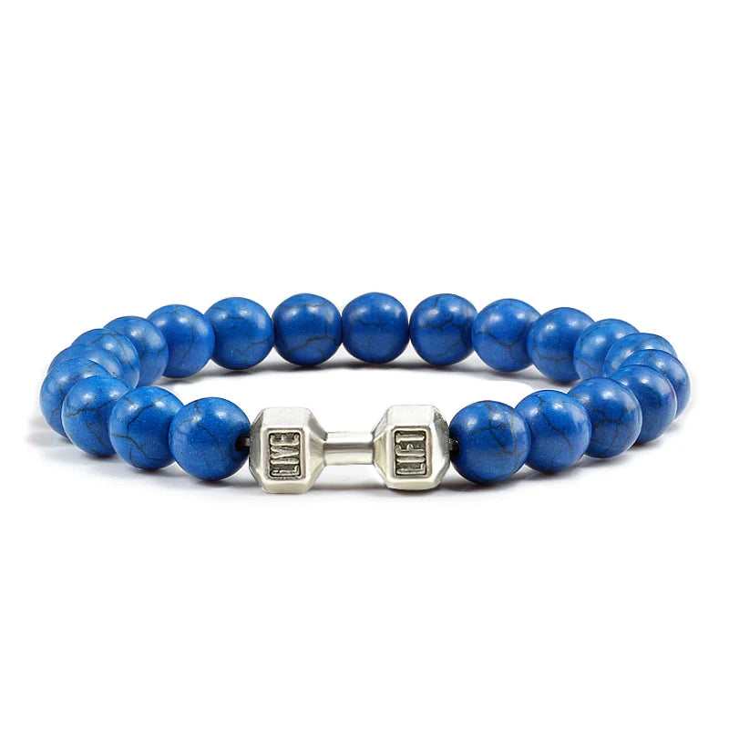 GYMSTEAD Volcanic Stone Dumbbell Bracelet - GYMSTEAD™