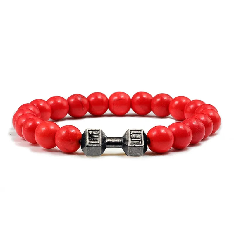 GYMSTEAD Volcanic Stone Dumbbell Bracelet - GYMSTEAD™