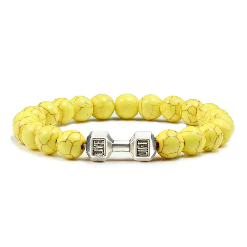 GYMSTEAD Volcanic Stone Dumbbell Bracelet - GYMSTEAD™