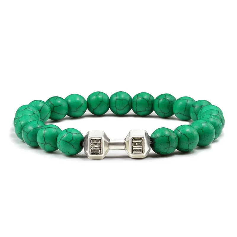 GYMSTEAD Volcanic Stone Dumbbell Bracelet - GYMSTEAD™